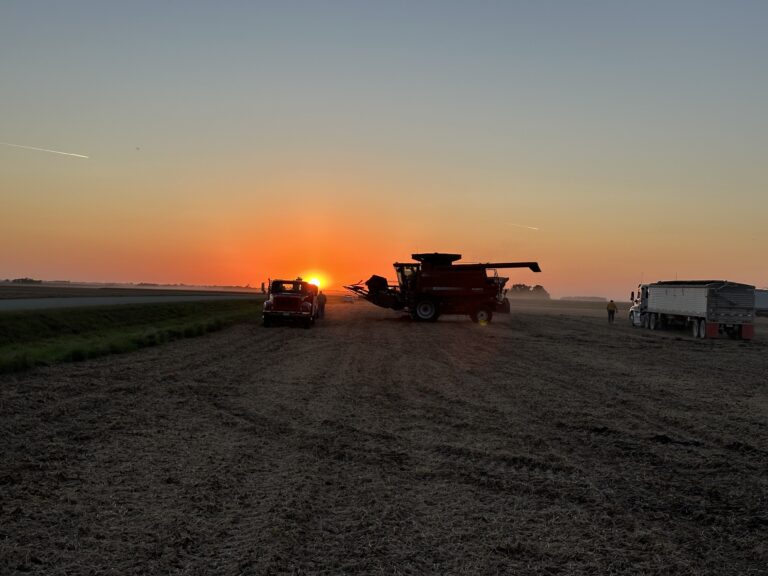 A scenic harvest scene