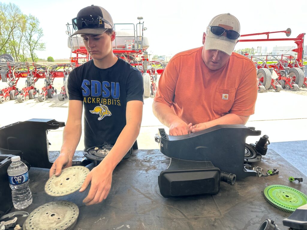 Rachael's family works together on the farm.