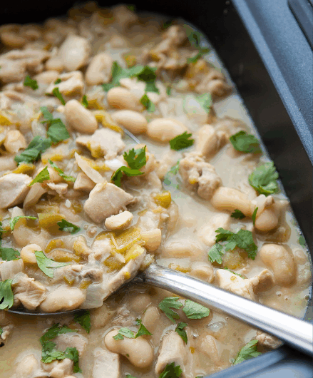 Slow Cooker White Chicken Chili