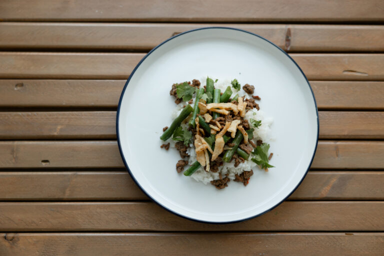 Sweet Chili Beef & Green Bean Bowl